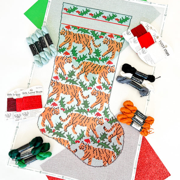 Tiger and Holly Stocking Kit