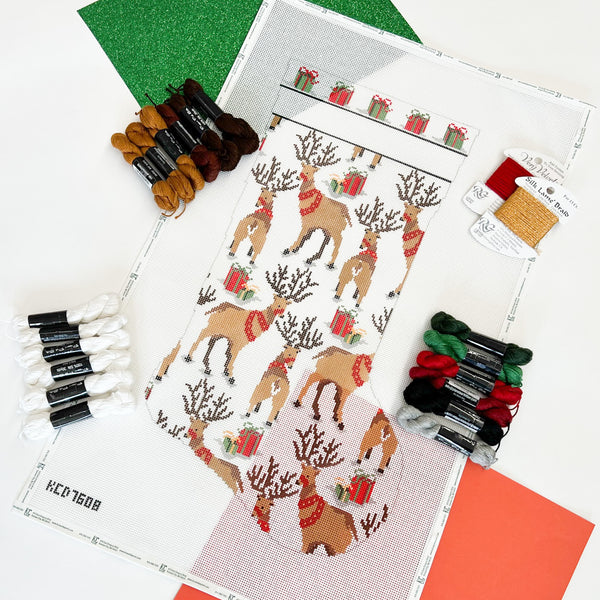 City Christmas Needlepoint Stocking DIY Kit 