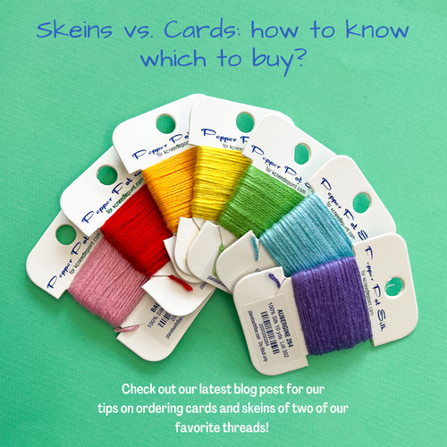 Pepper Pot and Essentials... skeins vs. cards!