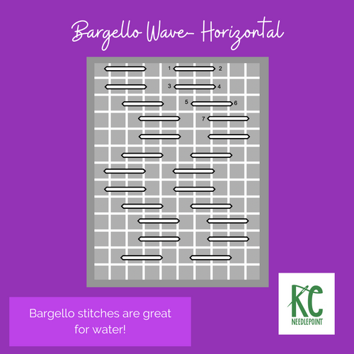 Bargello Wave Stitch- Horizontal