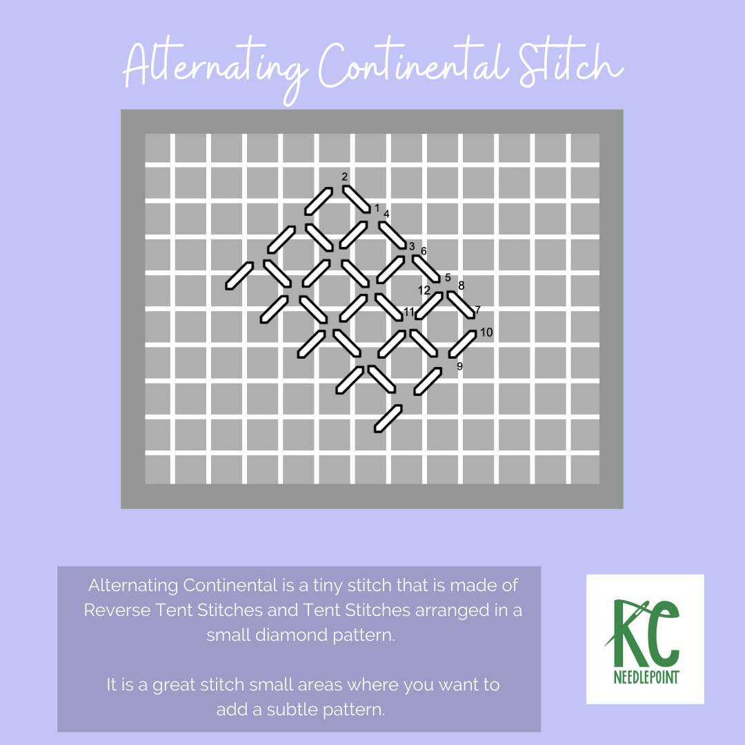 Alternating Continental Stitch