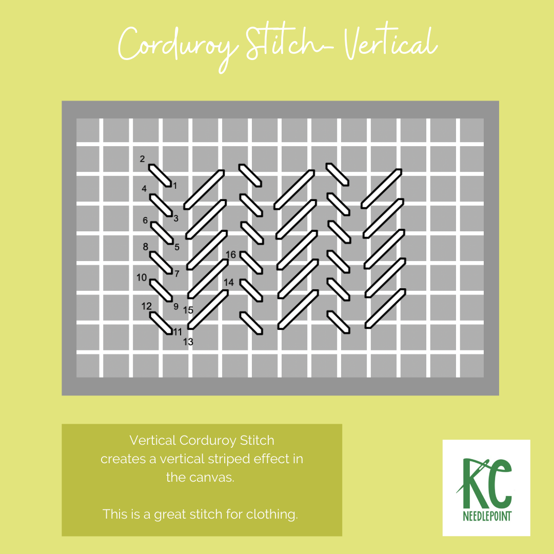 Corduroy Stitch- Vertical