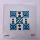 Topiary Tic Tac Toe Canvas - KC Needlepoint