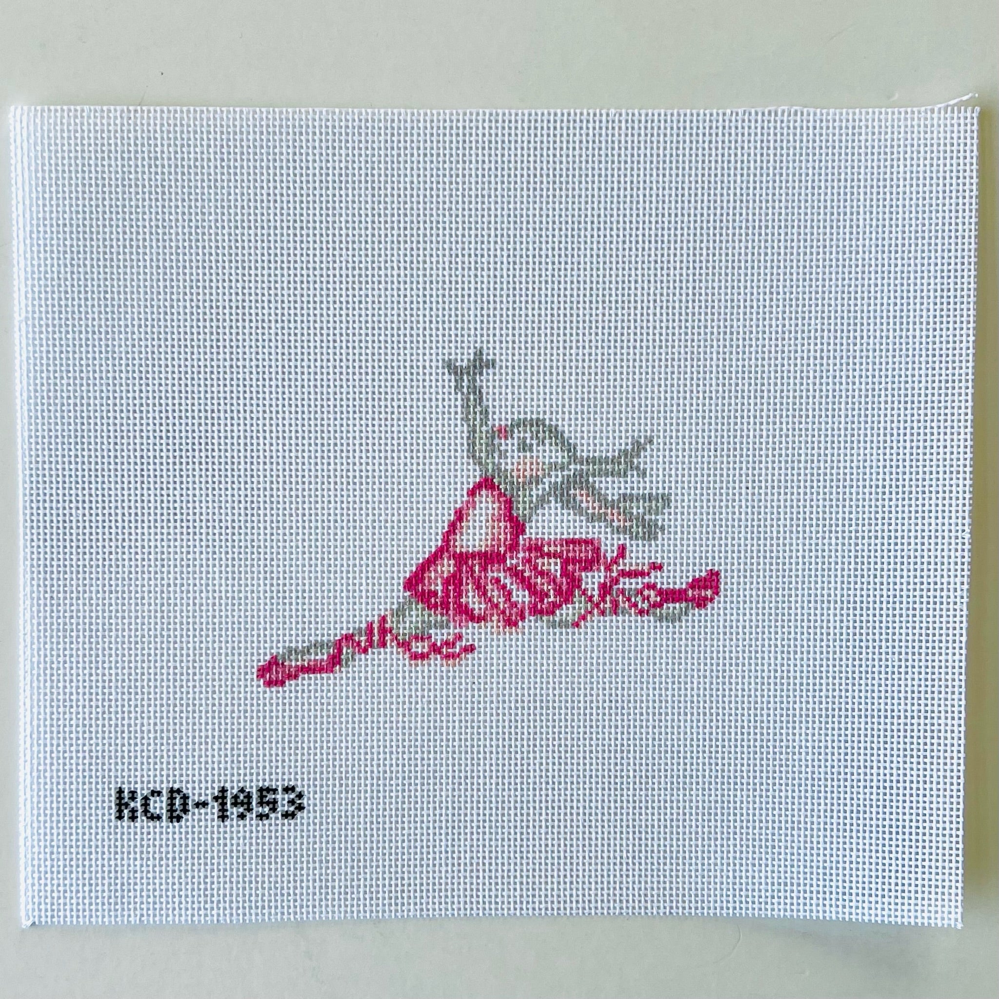 Leaping Ballet Bunny Canvas - KC Needlepoint