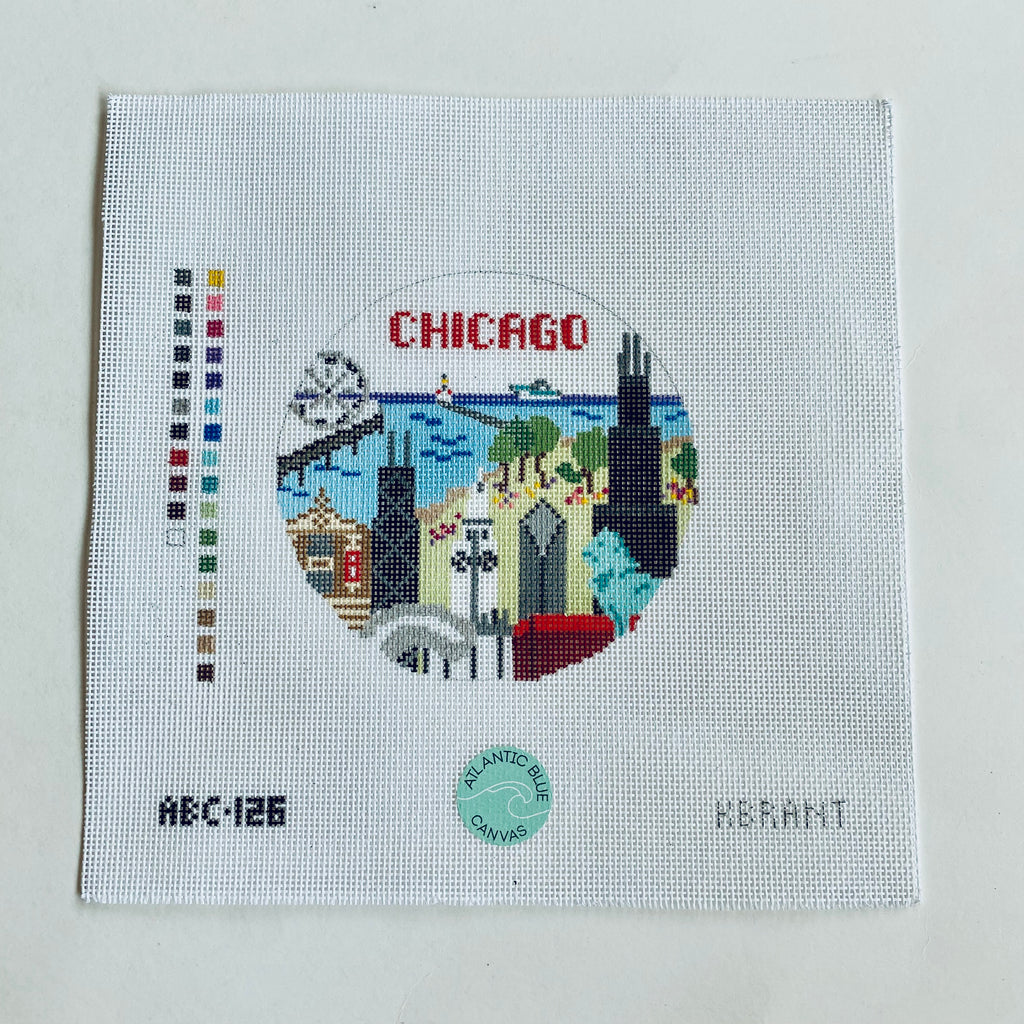 Chicago Round Canvas