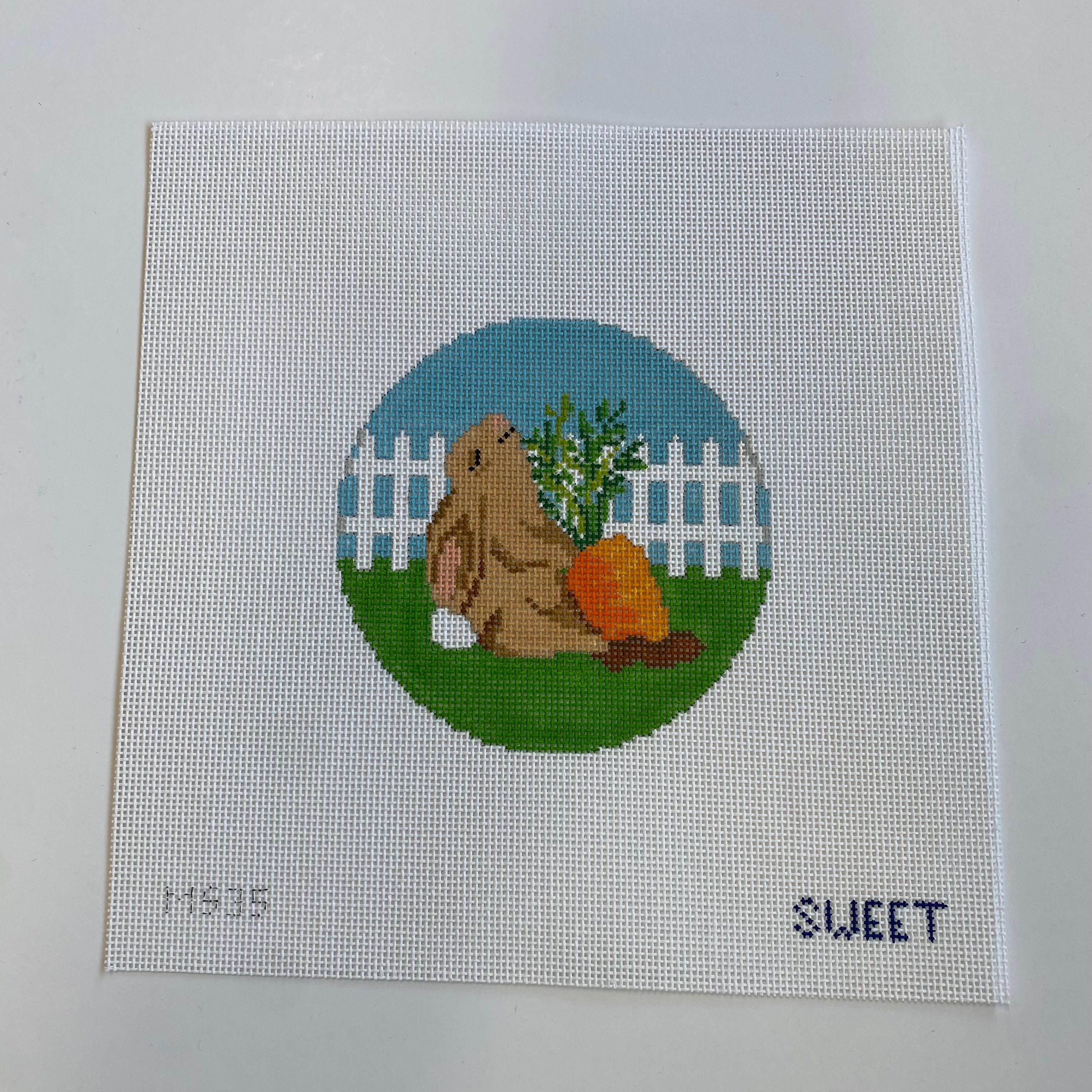 Bunny #1 Canvas - KC Needlepoint