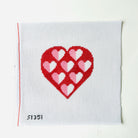 Hearts within Heart Canvas - KC Needlepoint