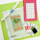 Palm Tree Eyeglass Case Kit - KC Needlepoint