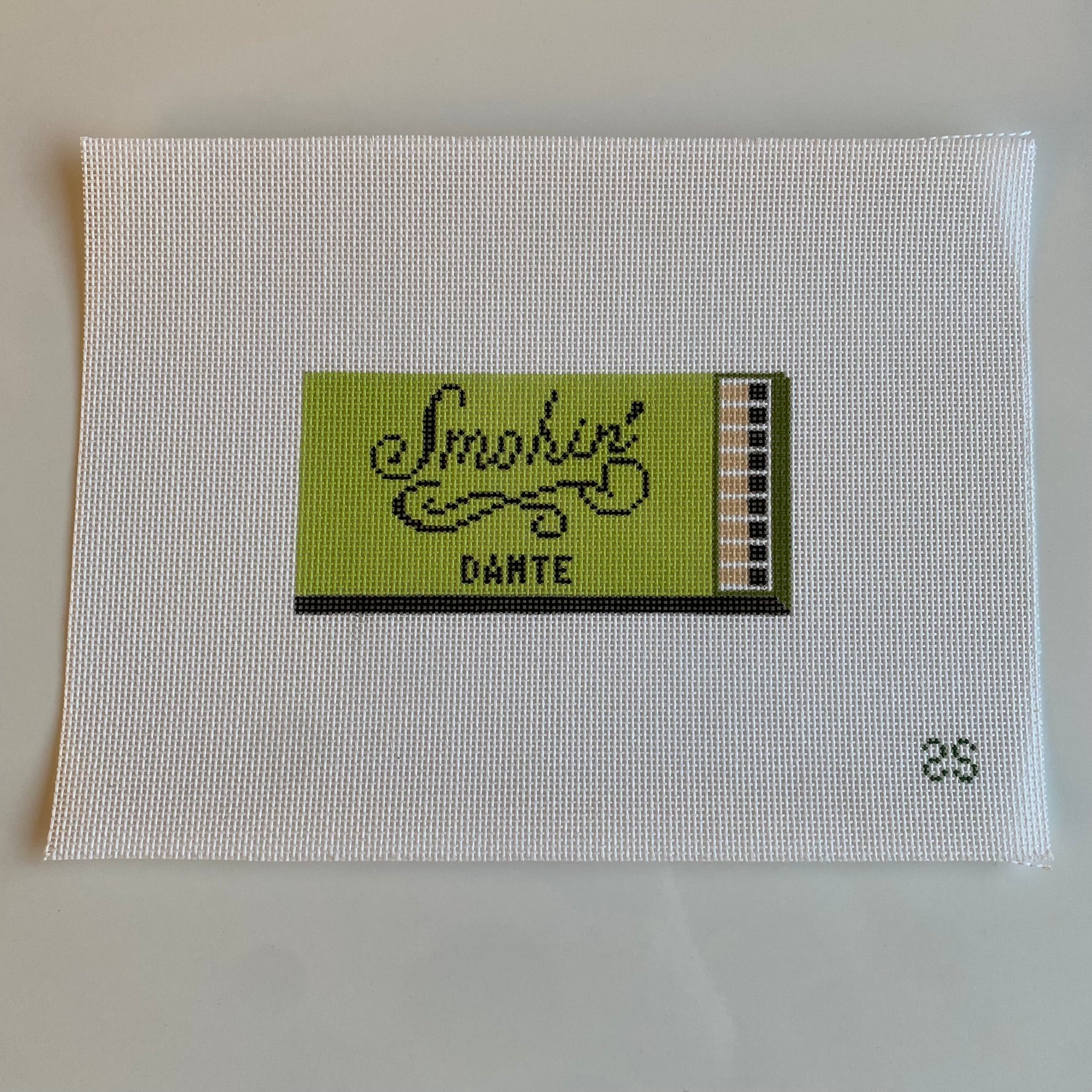 Smokin' Dante Matchbook Canvas - KC Needlepoint