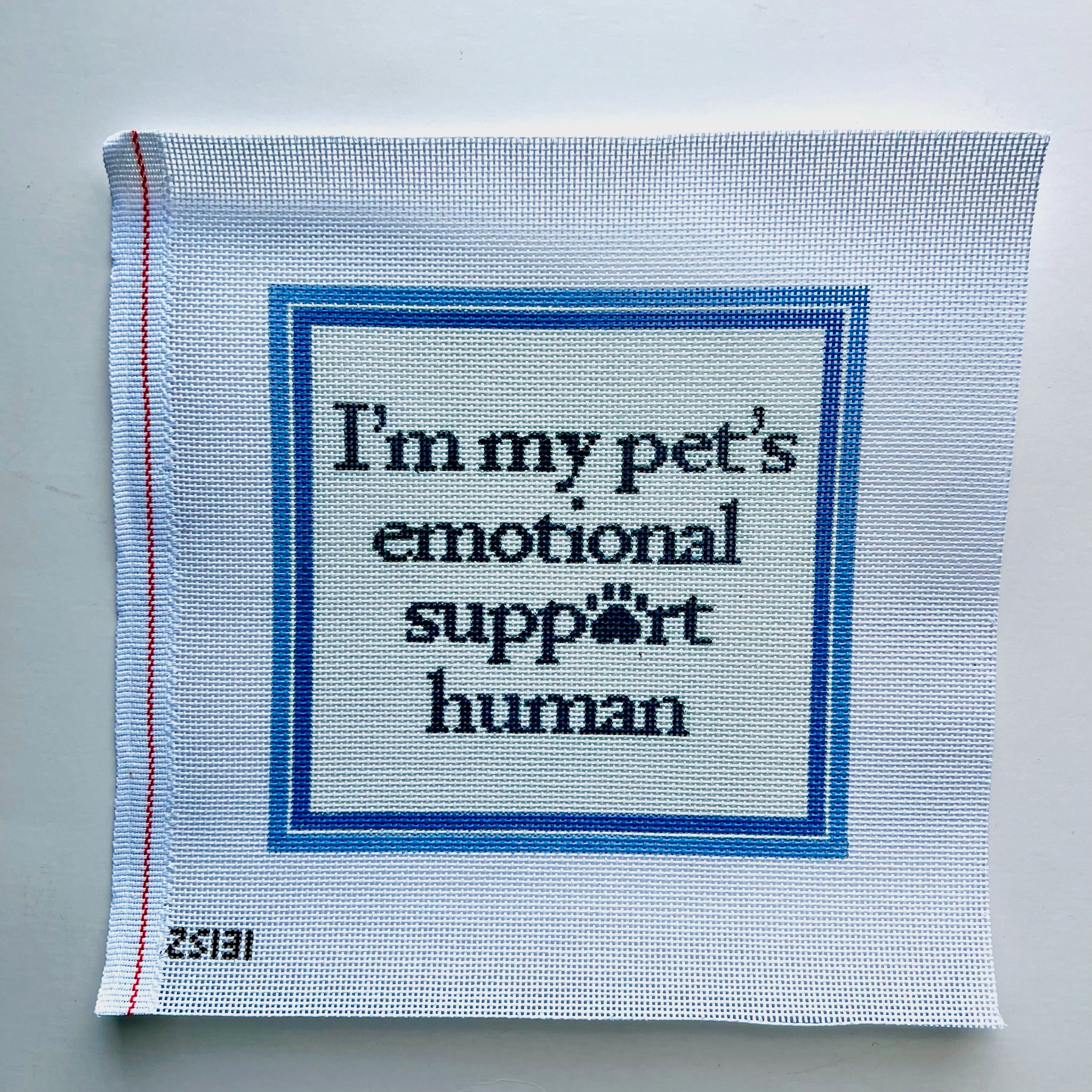 Emotional Support Human Canvas - KC Needlepoint