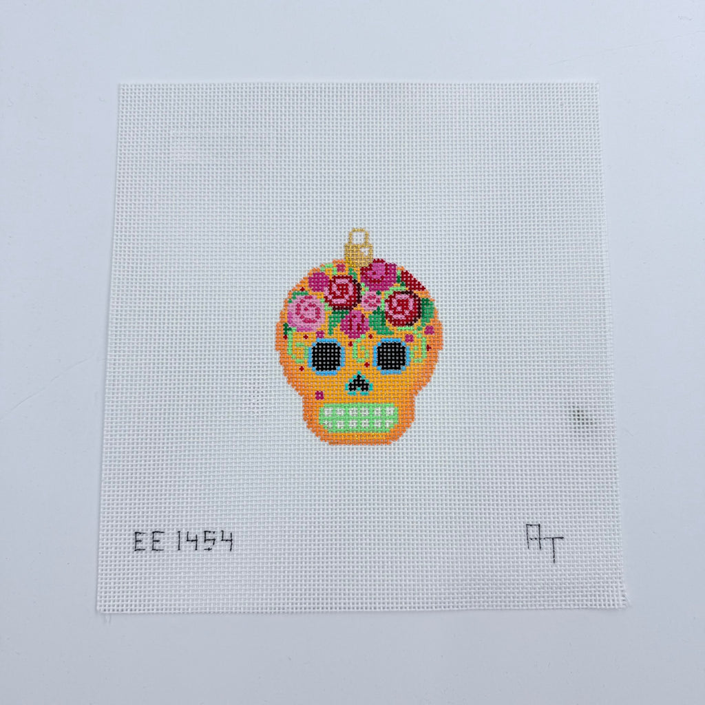 Gold Sugar Skull Canvas