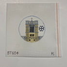 St. Mary's Round Canvas - KC Needlepoint