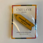 Champagne This Way Orange Magnet - KC Needlepoint