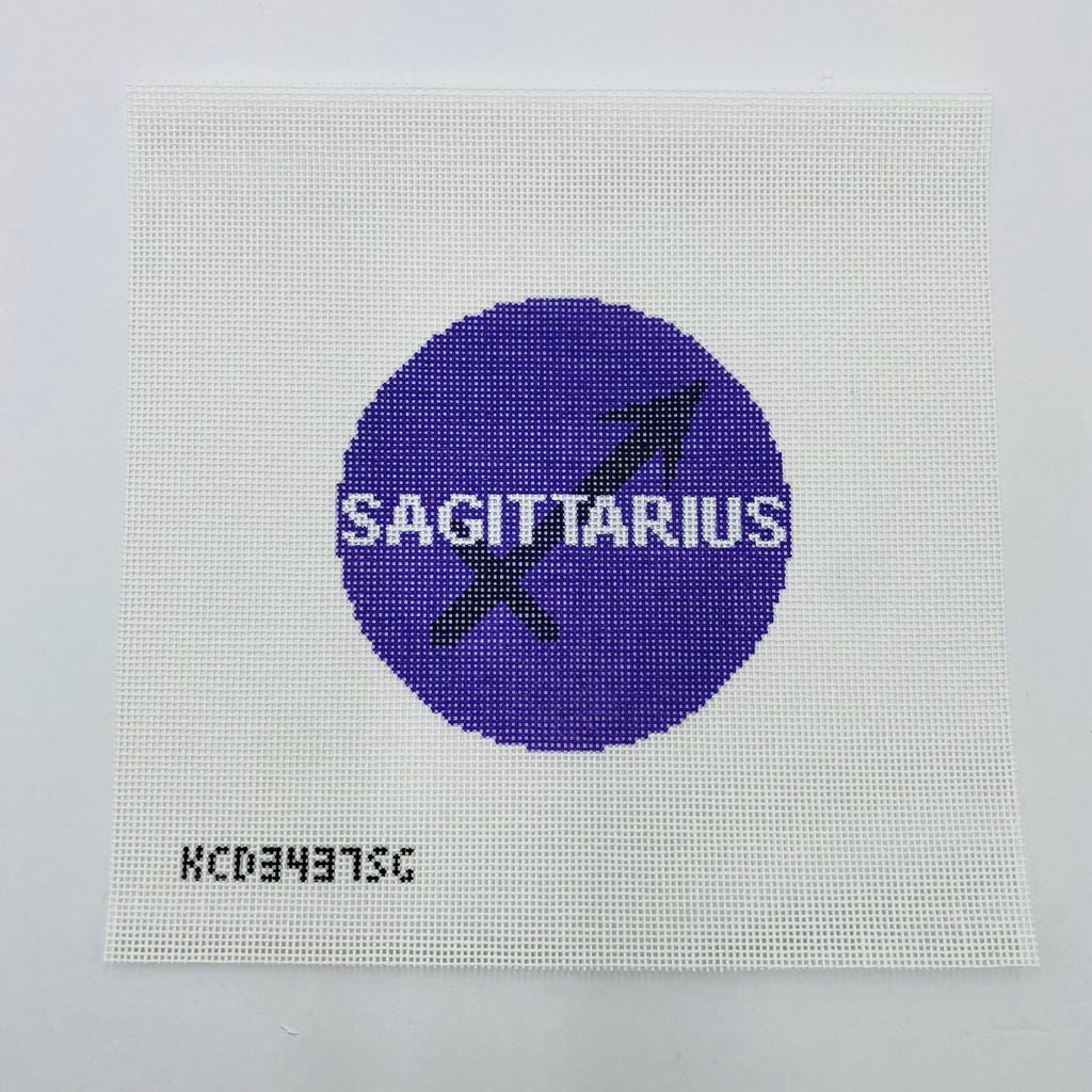 Sagittarius Zodiac Round Canvas