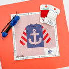 Anchor Pullover Sweater Kit - KC Needlepoint