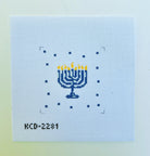 Polka Dot Menorah Canvas - KC Needlepoint