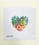 Lovevolve Heart Needlepoint Canvas - KC Needlepoint