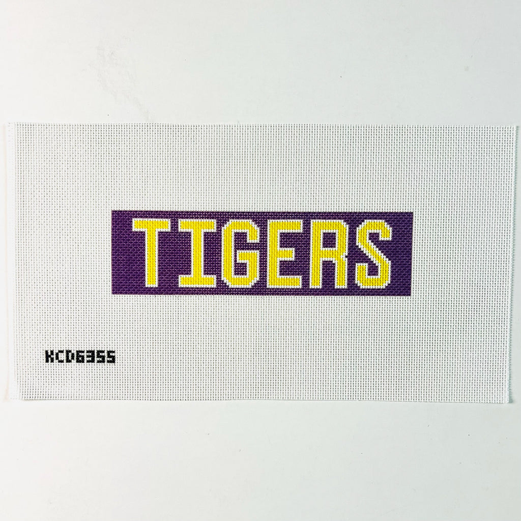 Purple/Gold Tigers Cuff Canvas