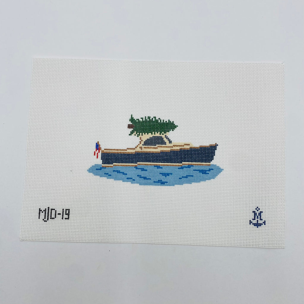 Christmas Tree Delivery Boat Canvas