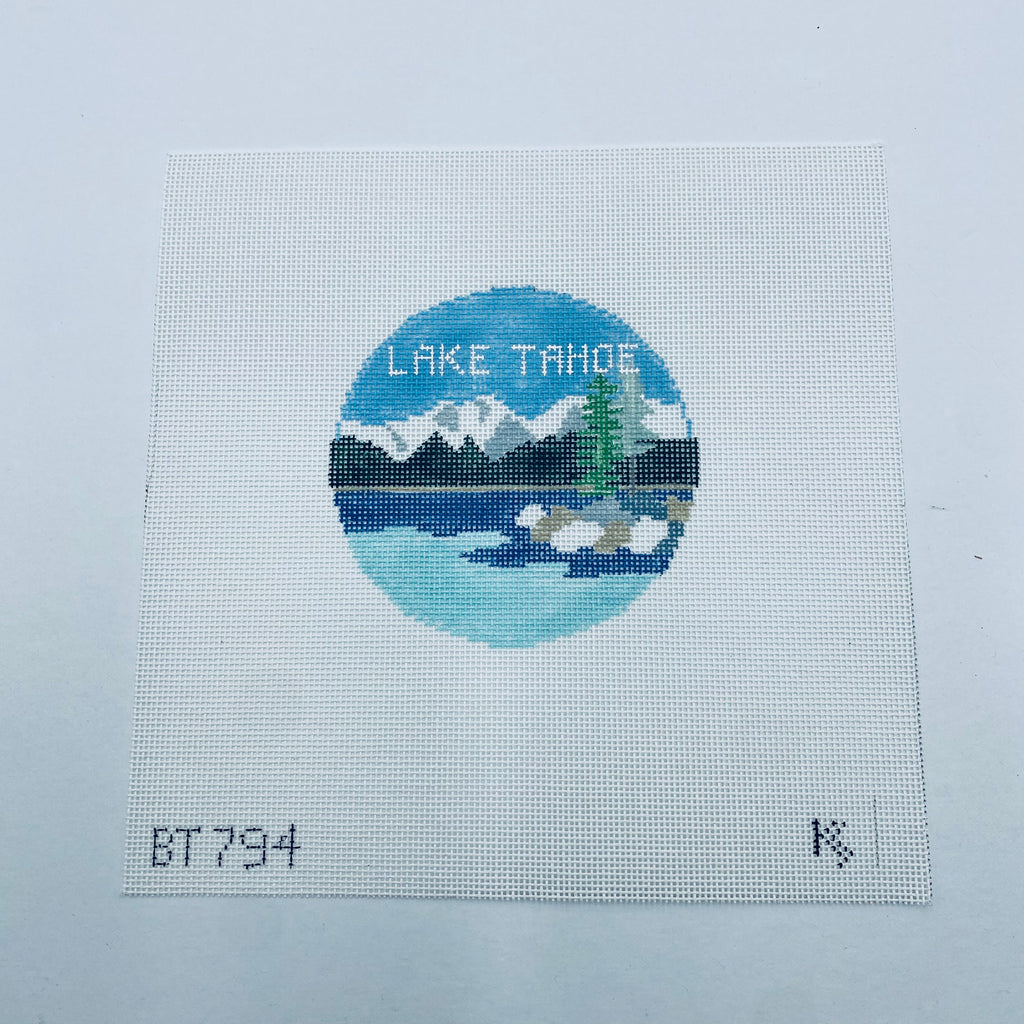 Lake Tahoe Travel Round Canvas