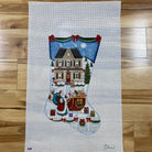 Santa's Arrival Stocking Canvas - KC Needlepoint