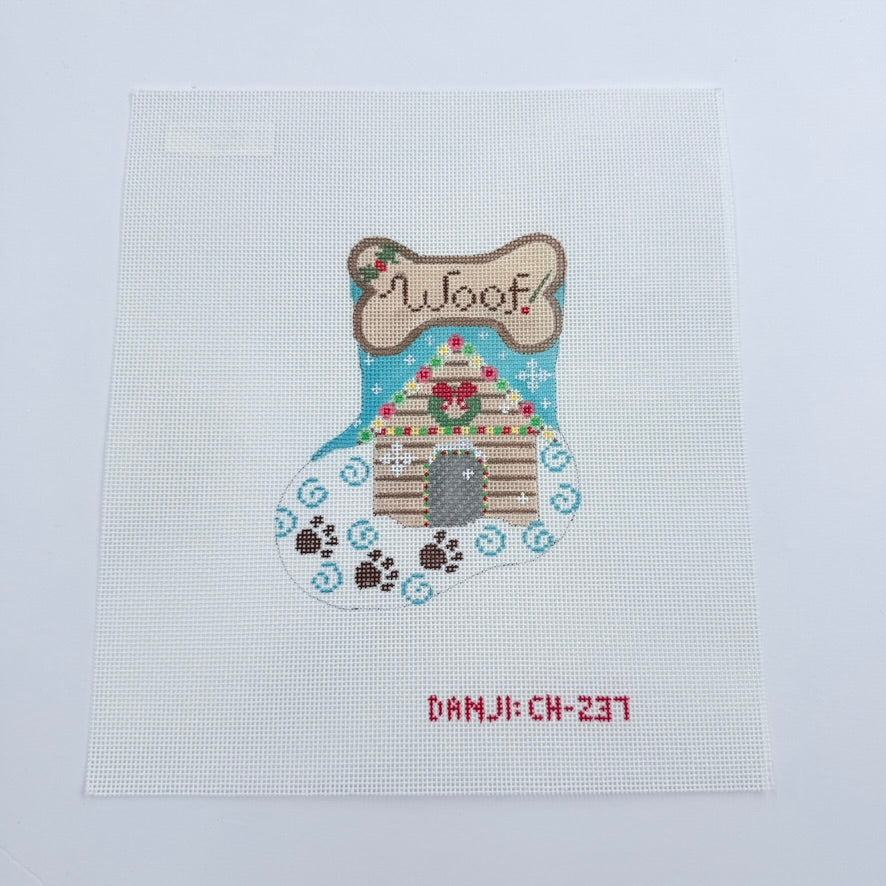 Woof Mini Sock Canvas