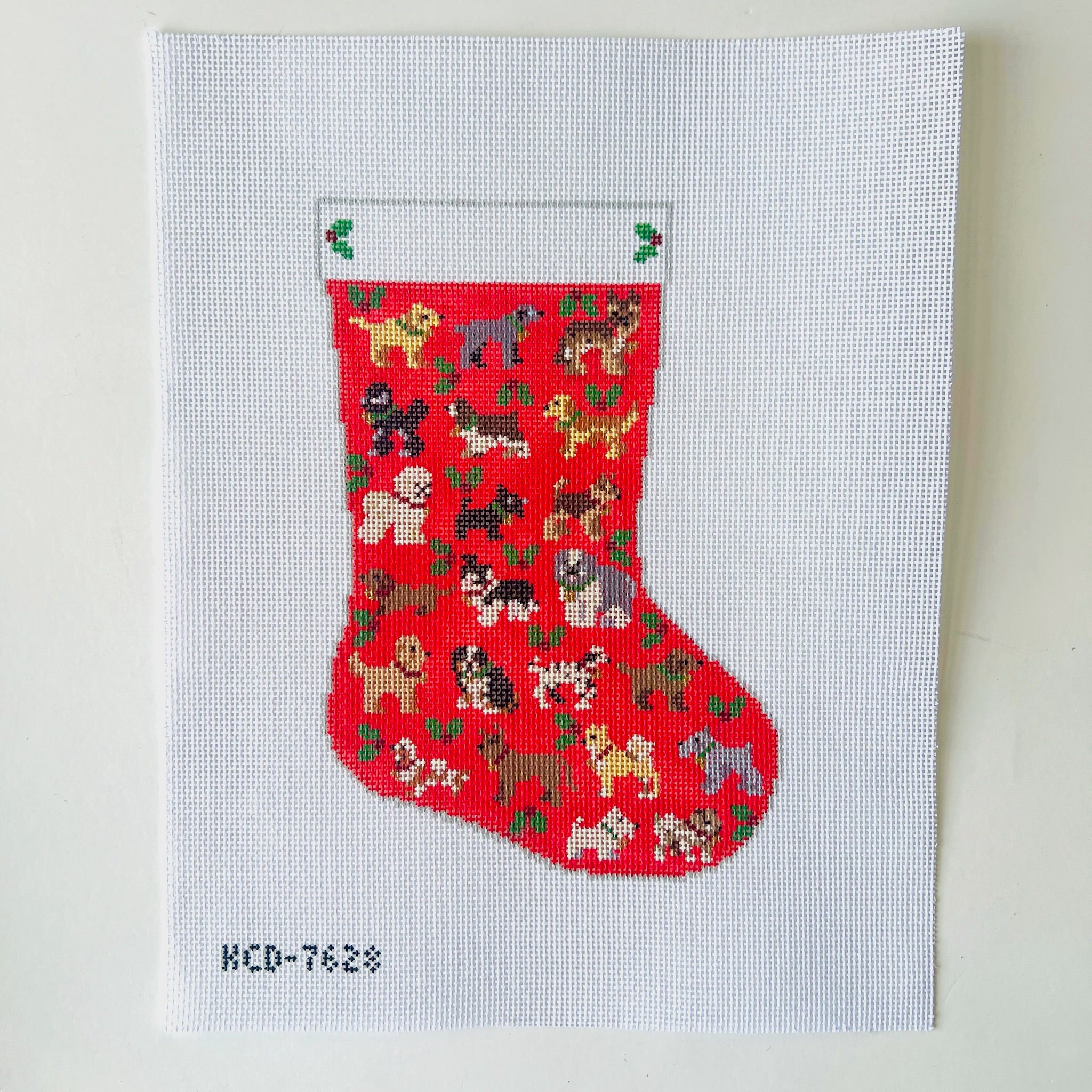 Midi Dog Stocking Canvas - KC Needlepoint