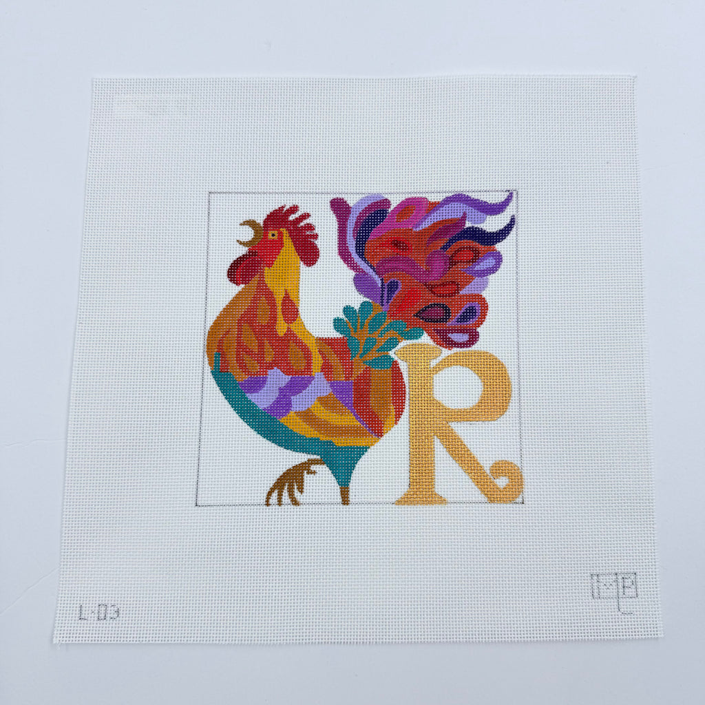 R is For Rooster Canvas