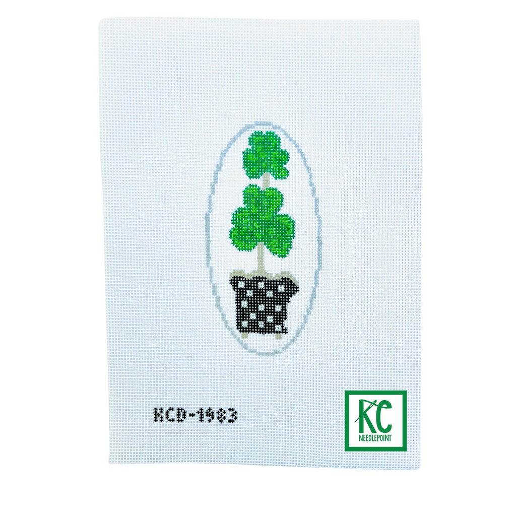 Shamrock Topiary Ornament Canvas