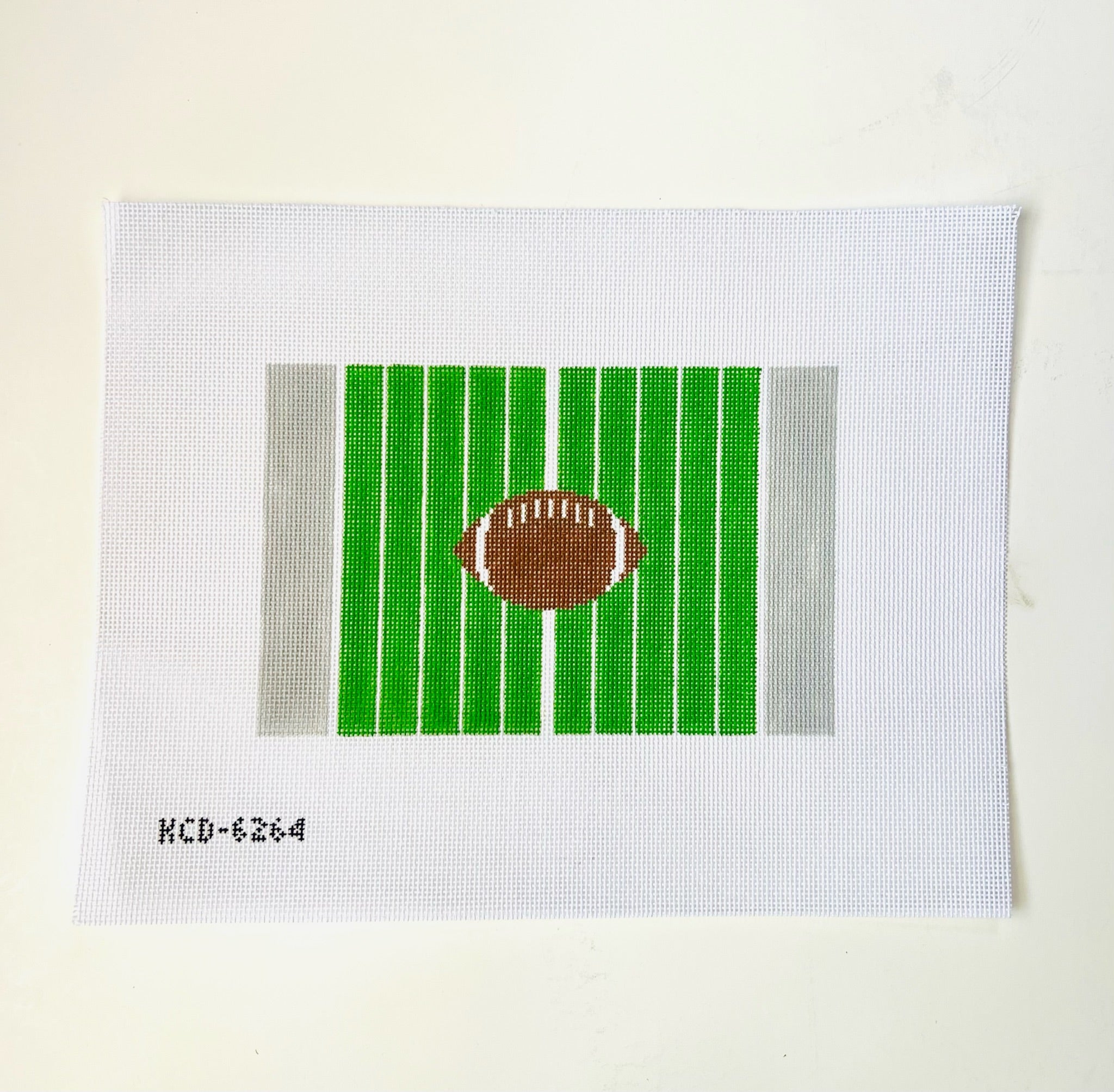 Football Acrylic Purse Canvas - KC Needlepoint