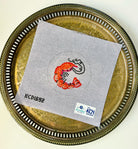 Left Shrimp Ornament Canvas - KC Needlepoint