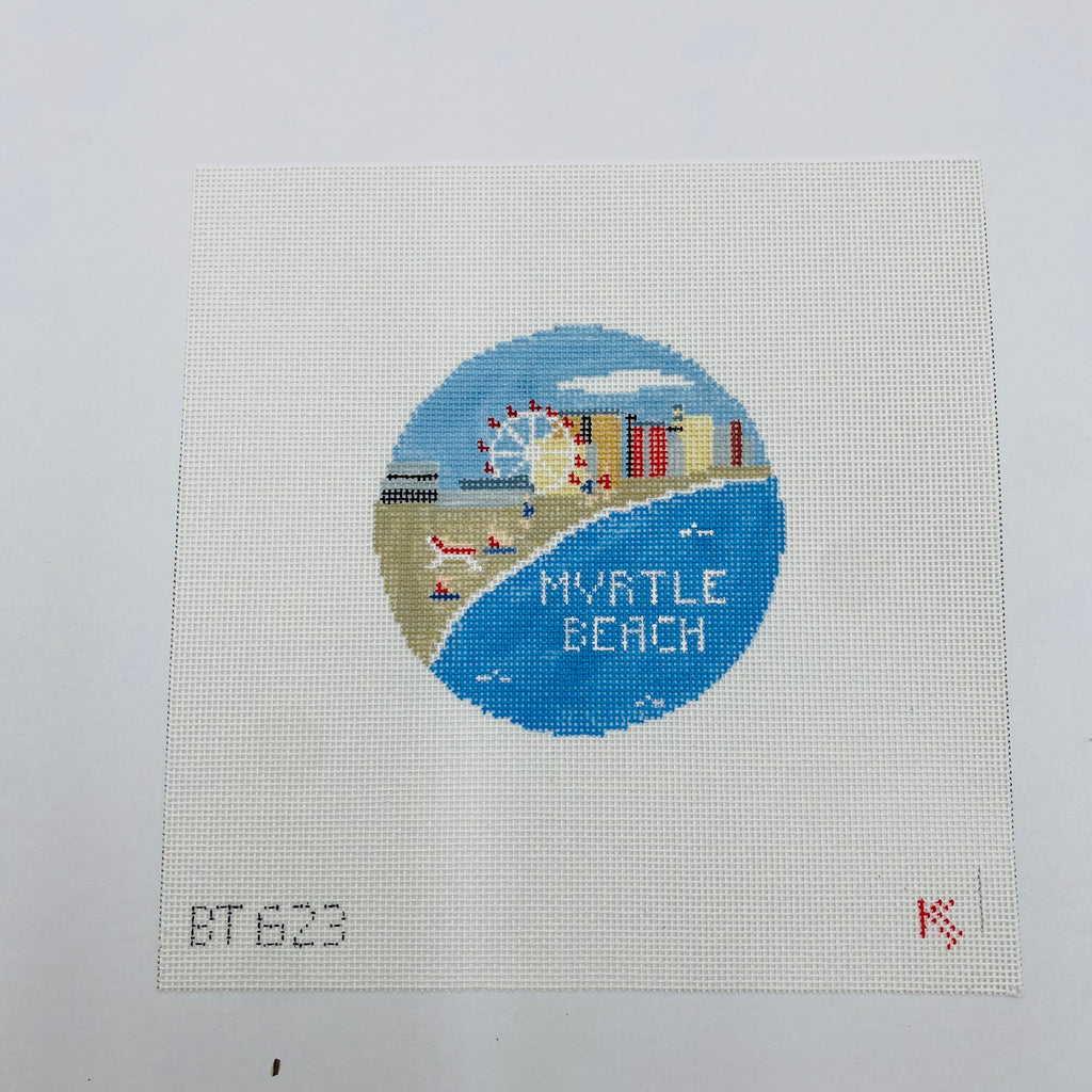 Myrtle Beach Travel Round Canvas