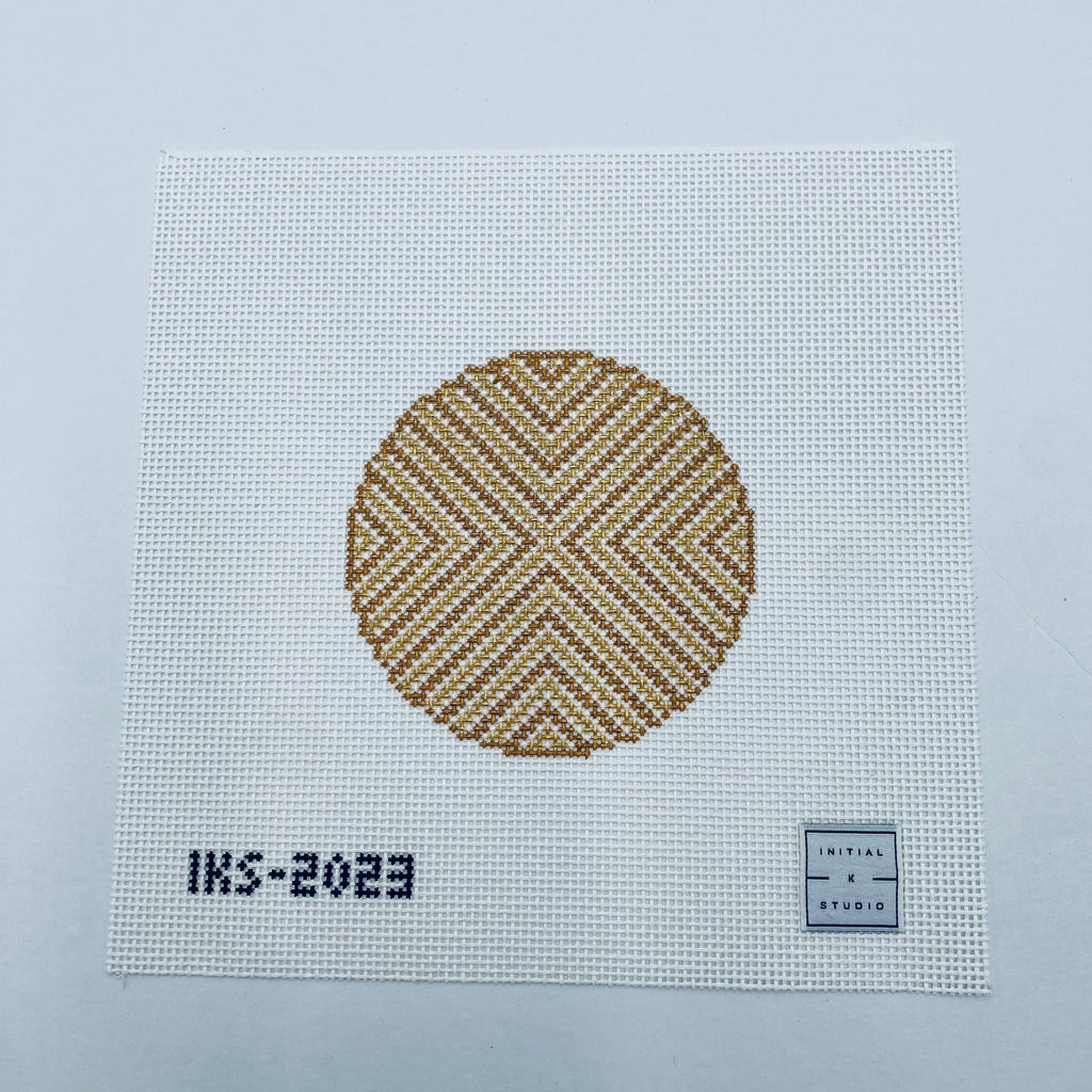 Gold Round Canvas