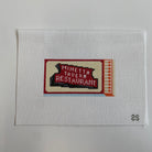 Minetta Tavern Matchbook Canvas - KC Needlepoint