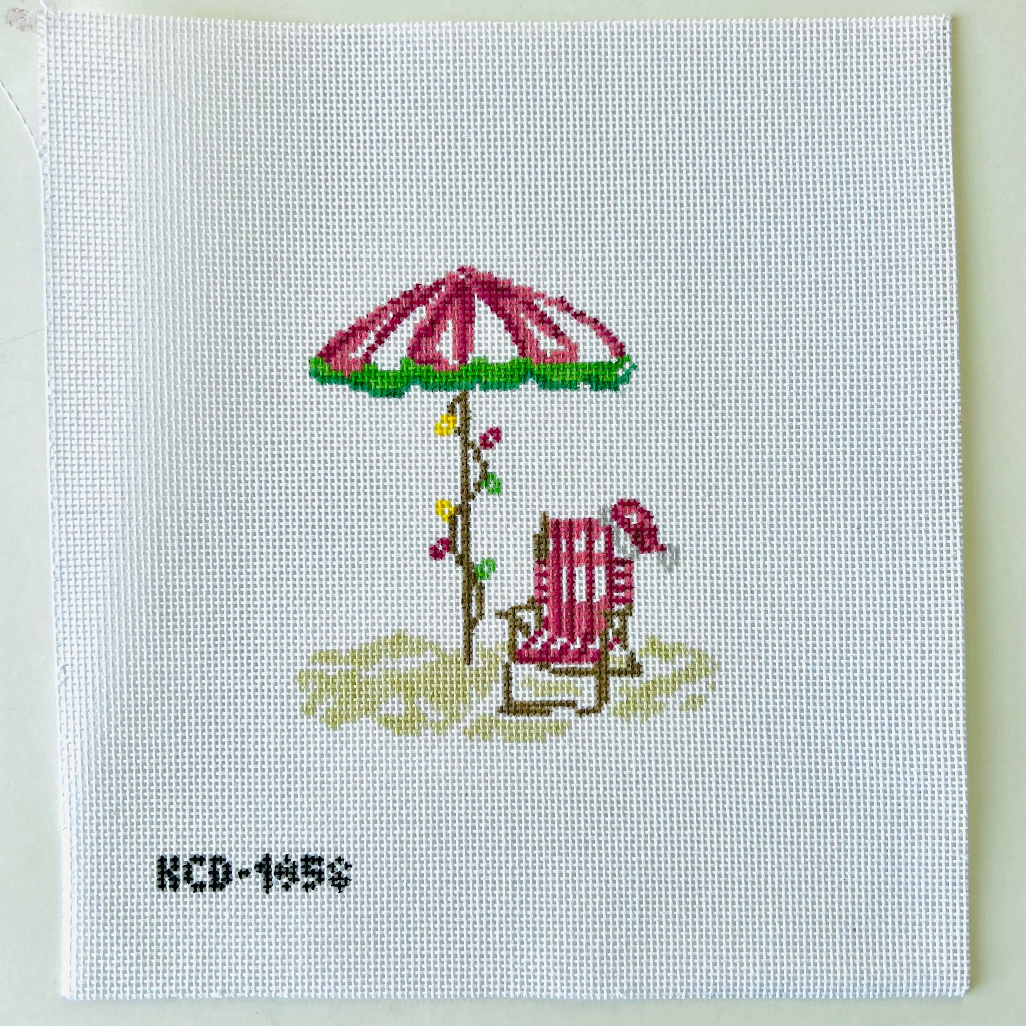 Christmas Beach Chair Canvas - KC Needlepoint