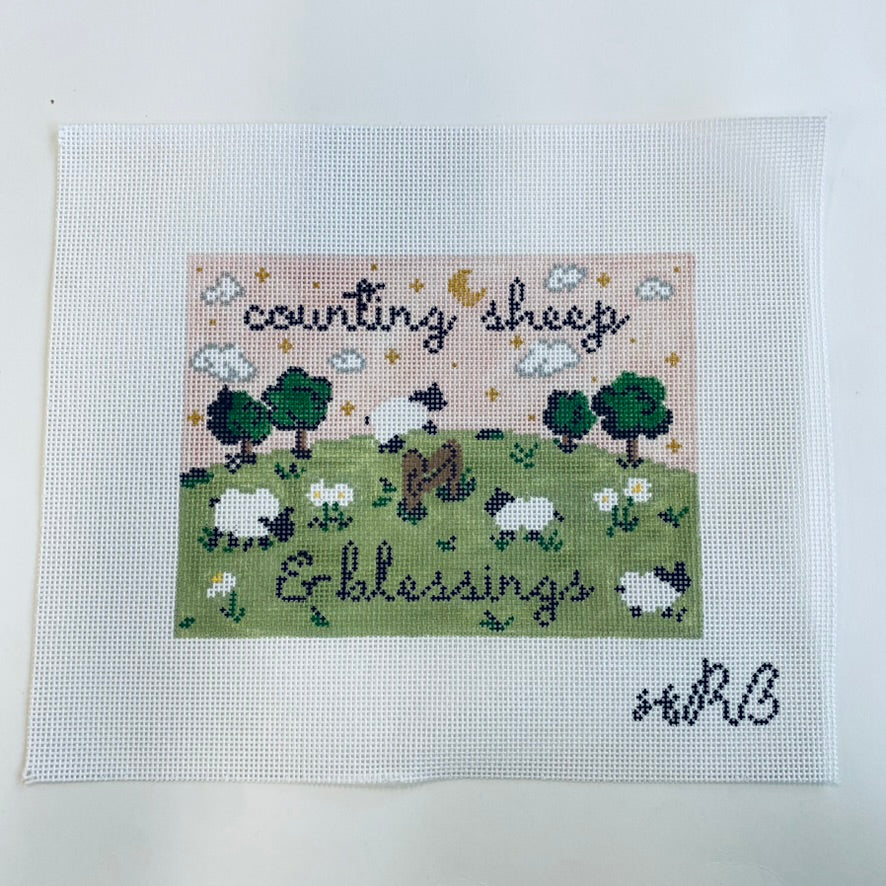 Counting Sheep and Blessings Canvas