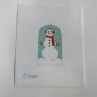 Winter Village Snowman Canvas - KC Needlepoint