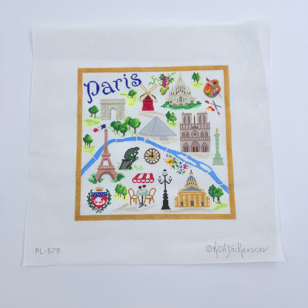 Paris Collage Canvas