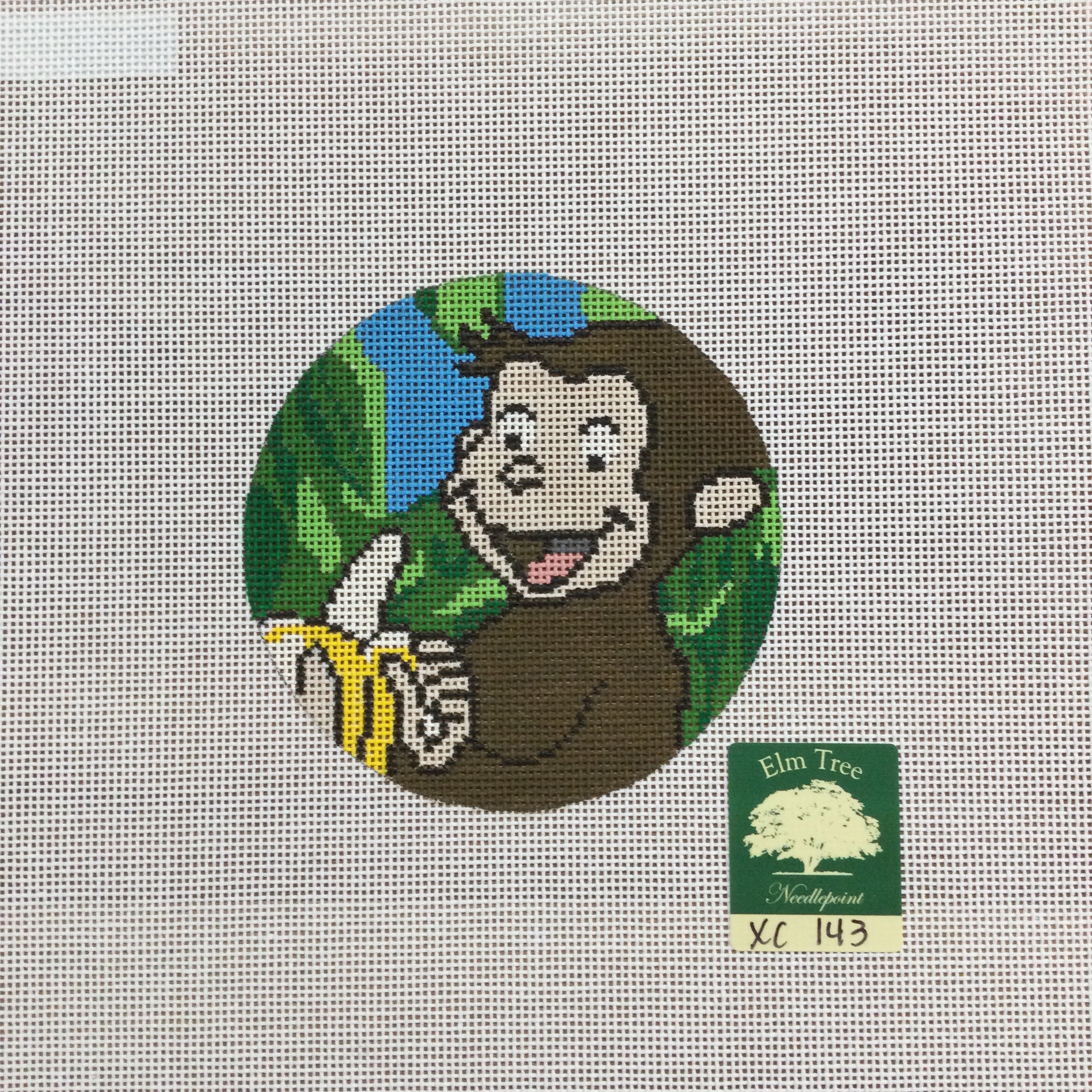 Curious George Canvas - KC Needlepoint