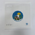 Snowy House Ornament Canvas - KC Needlepoint