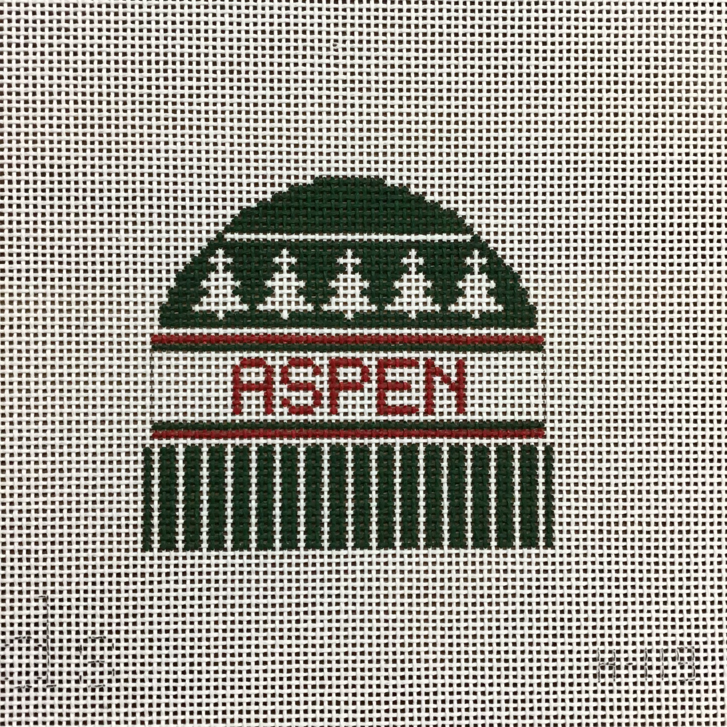 Aspen Hat Needlepoint Canvas - KC Needlepoint