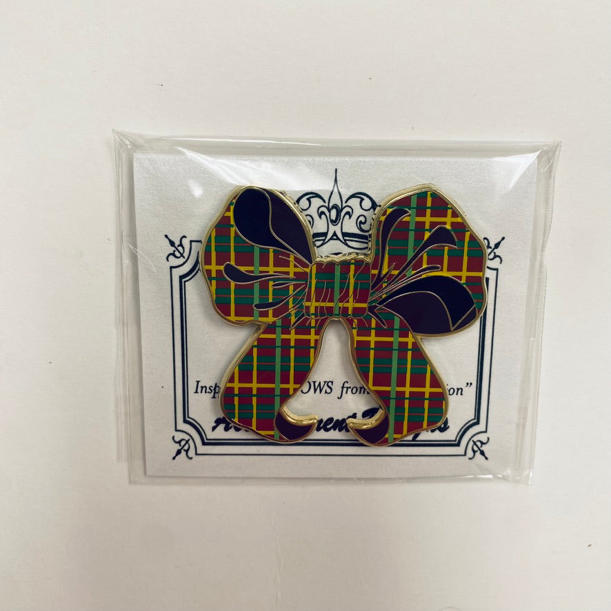 Plaid Bow Needle Minder - KC Needlepoint