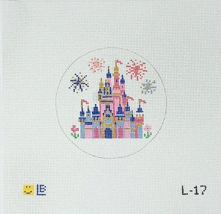 Spring Castle Canvas - KC Needlepoint