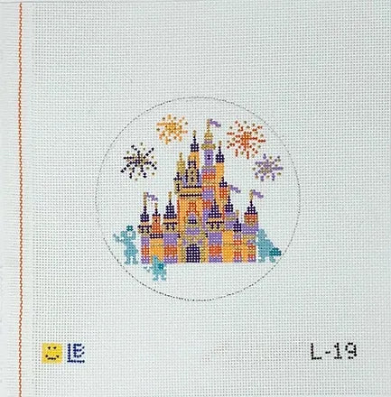 Halloween Castle Canvas - KC Needlepoint