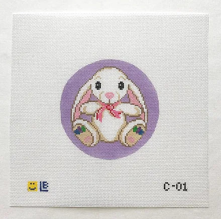 Taylor's Bunny Canvas - KC Needlepoint