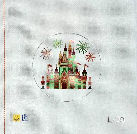 Holiday Castle Canvas - KC Needlepoint