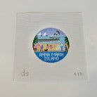 Anna Maria Island Travel Round Canvas - KC Needlepoint