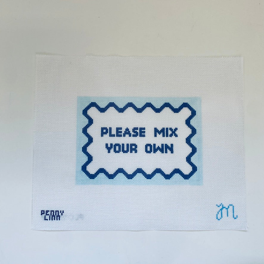 Please Mix Your Own Canvas - KC Needlepoint