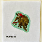 Holiday Armadillo Canvas - KC Needlepoint