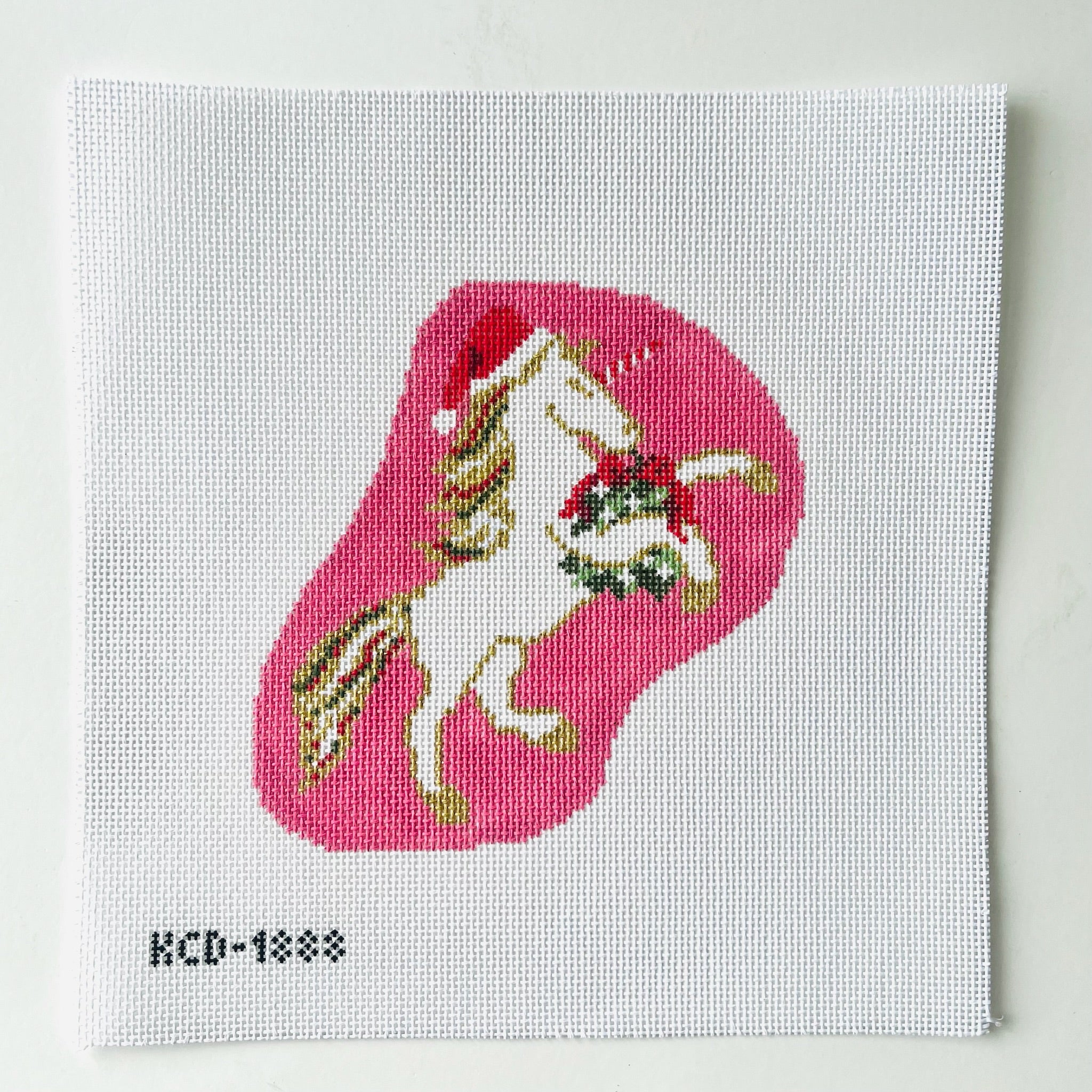 Holiday Unicorn Canvas - KC Needlepoint